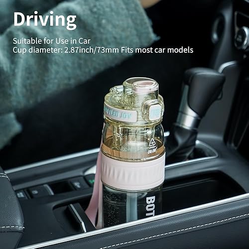 Miniatura 7 de BOTTLE JOY Botellas de agua PPSU de 26 onzas, botella de doble boca para beber con succión y bebida, botella de agua deportiva reutilizable sin BPA