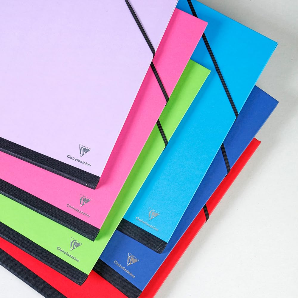 Clairefontaine 144404C teczka na rysunki z gumką 52x72 cm, zielona