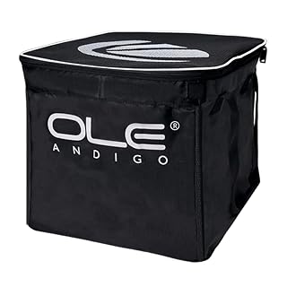 OLE ANDIGO Tennis Ball Bag with Wheels, 160-Ball Storage and Pockets