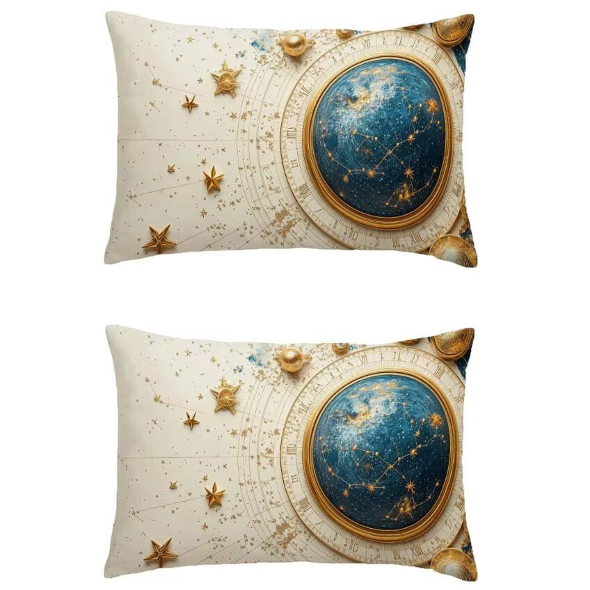 Taie Oreiller Constellation 70x90cm Idée Cadeau Maison Deco