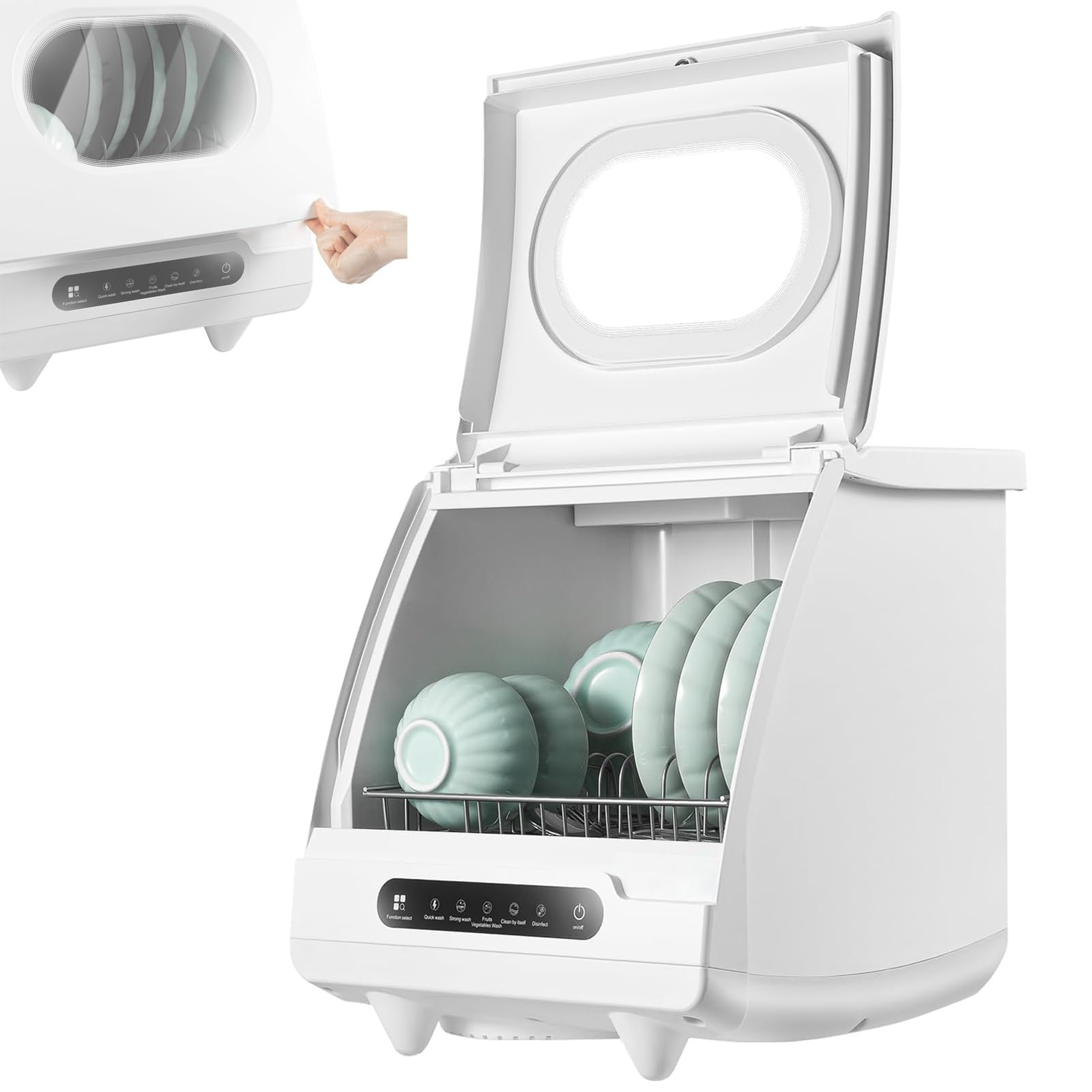 Lave-vaisselle de table portable automatique 800W compact