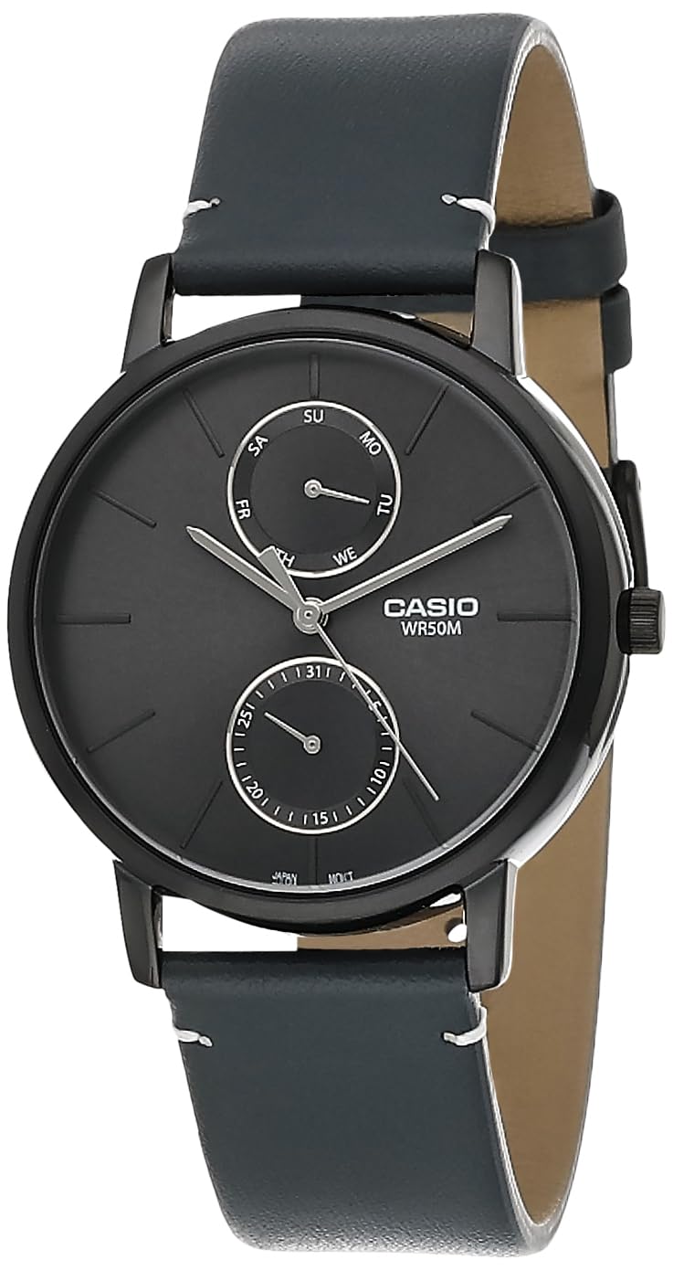 Casio Men Leather Analog Gray Dial Watch-Mtp-B310Bl-1Avdf, Band Color-Gray (B0B87WMLK4) Amazon Price History, Amazon Price Tracker