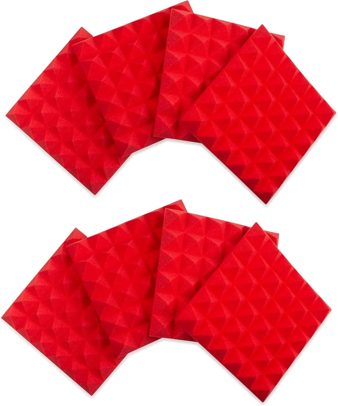 Espuma acústica piramidal, tratamiento de aislamiento absorción a prueba sonido, almohadilla estudio, pegatina paneles pared Para amortiguar el sonido(24PCS)