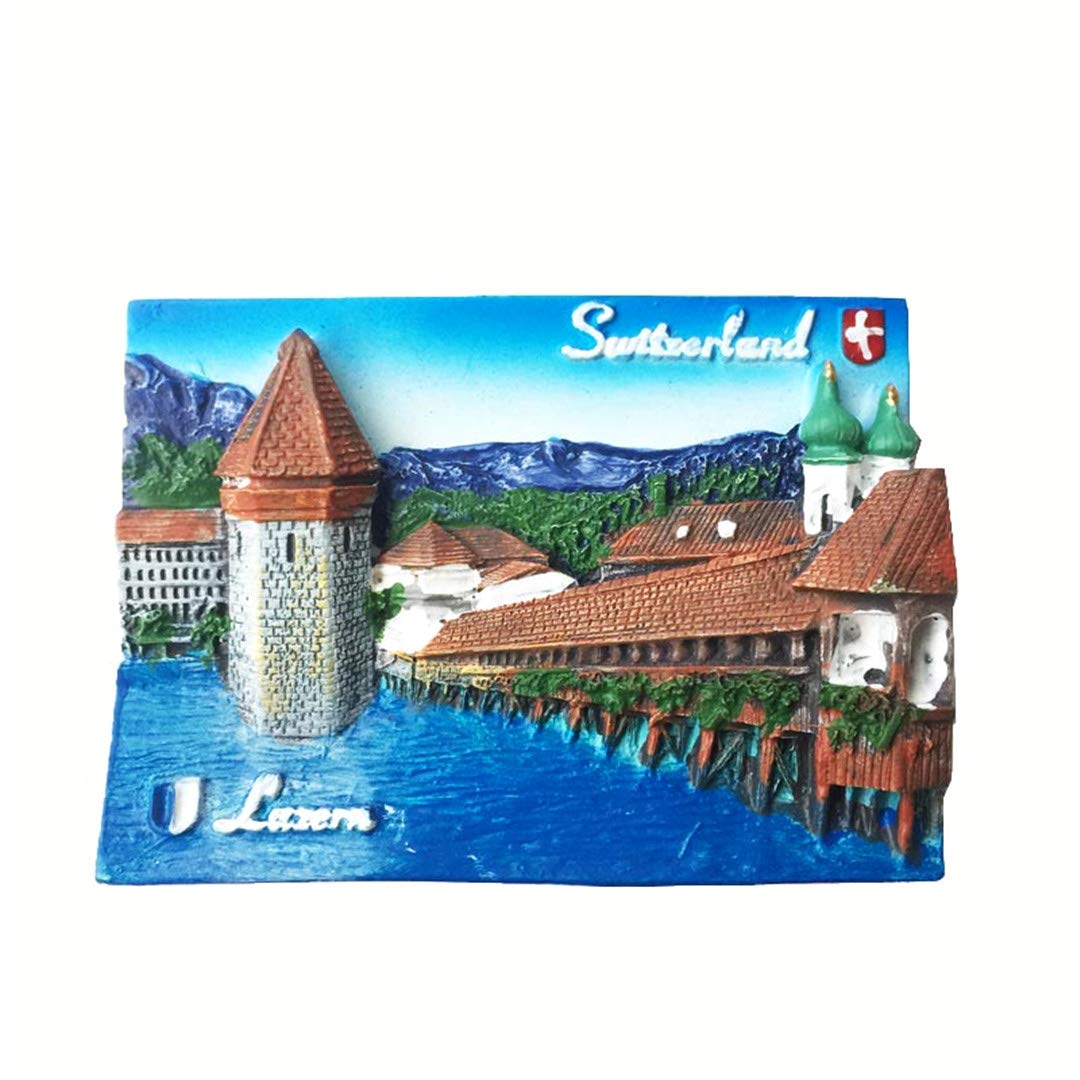 Weekino Lake Lucerne Switzerland 3D Fridge Magnet Resin Handmade Craft Tourist Travel City Souvenir Collection Letter Refrigerator Sticker
