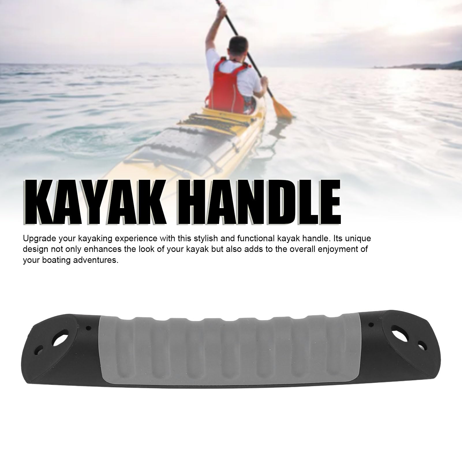 FAUOSWUK Kayak Carry Handles, Stylish Kayak Handles Nylon, TPR Kayak Hardware with Mount Screws Anti Slip Design Compatible with Most Kayaks, Canoe, Boat,