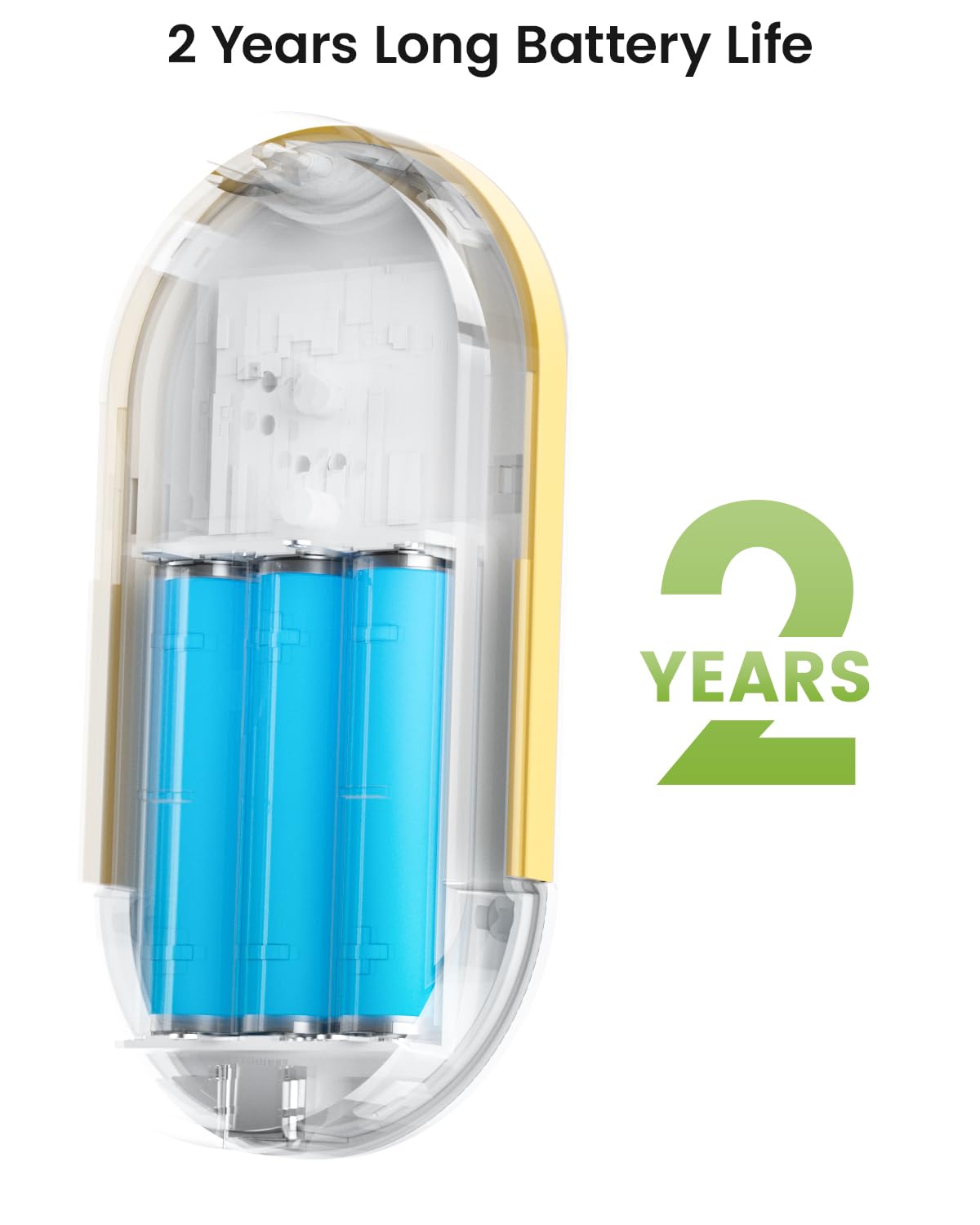 MOCREO LS2 Thermometer mit großer Reichweite, wasserdichte Sonde, App-E-Mail-Benachrichtigung, 2-Jahres-Datenprotokoll, Ferntemperatursensor für Kühlschrank, Wohnmobil, Pool