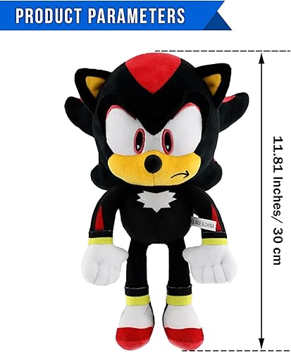 Miniatura 2 de Adenzai Figura de peluche para niños - 12 pulgadas (negro)