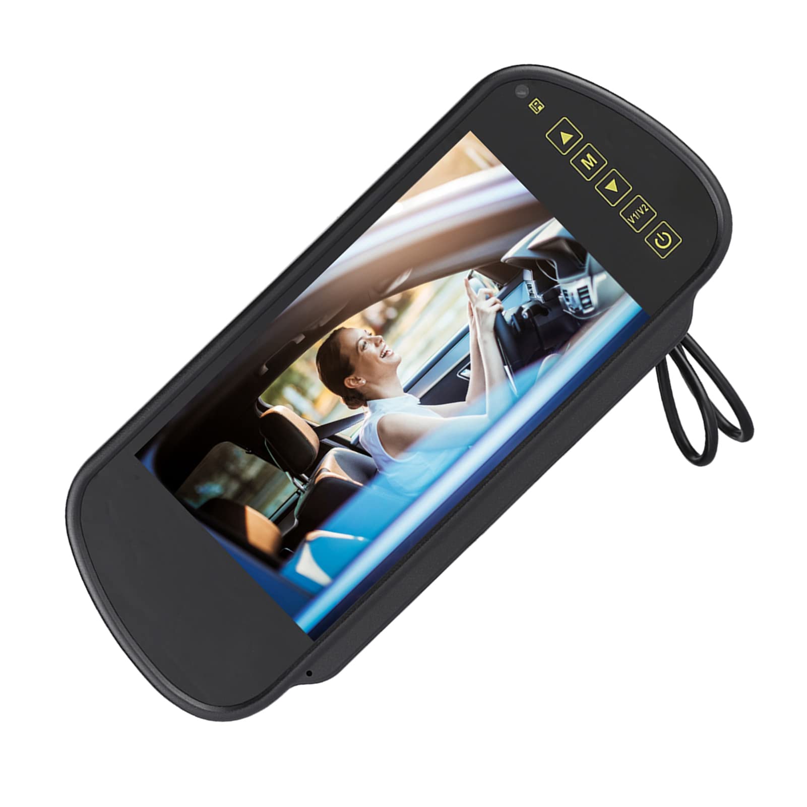 Monitor per Specchietto Retrovisore Display per Auto da 7 Pollici Durevole Specchietto Retrovisore LCD Monitor per Oscuramento Automatico Accessori per Telecamera Posteriore Appeso per Telecamera