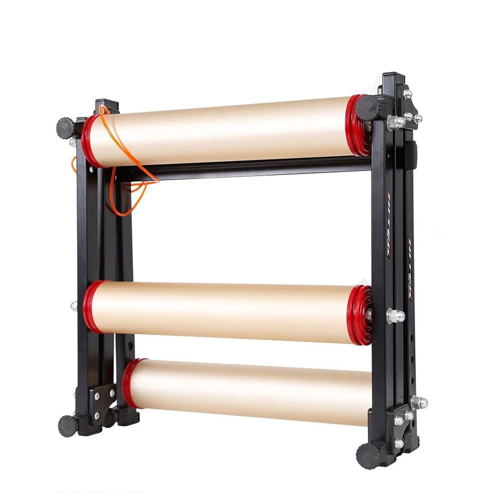 Rodillos de bicicleta ajustables, soporte plegable para entrenamiento de ciclismo en interiores para antes del juego y entrenamiento al aire libre