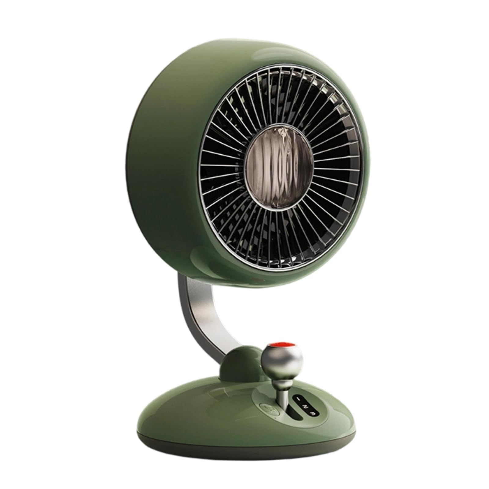 rockible Ventilatore da Scrivania Usb Ventilatore da Tavolo Mini Ventilatore Ventilatore Elettrico Ventilatore Portatile Ricaricabile con Griglia Protettiva E, Verde