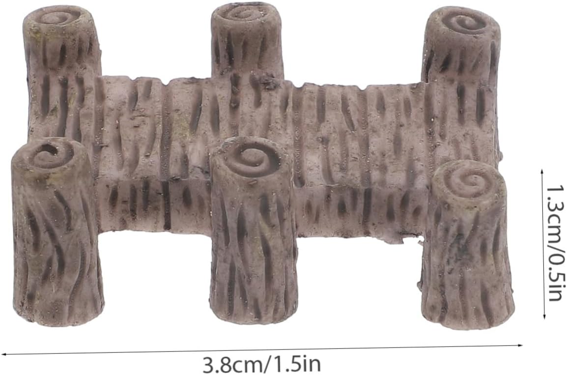 BESPORTBLE 12pcs Resin Miniature Bridge Decor for Garden Yard Landscaping