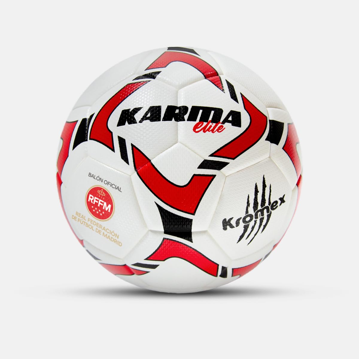 Balón de Fútbol Karma Elite – Oficial R.F.F.M. (Real Federación de Fútbol de Madrid) – Talla 5 – Blanco