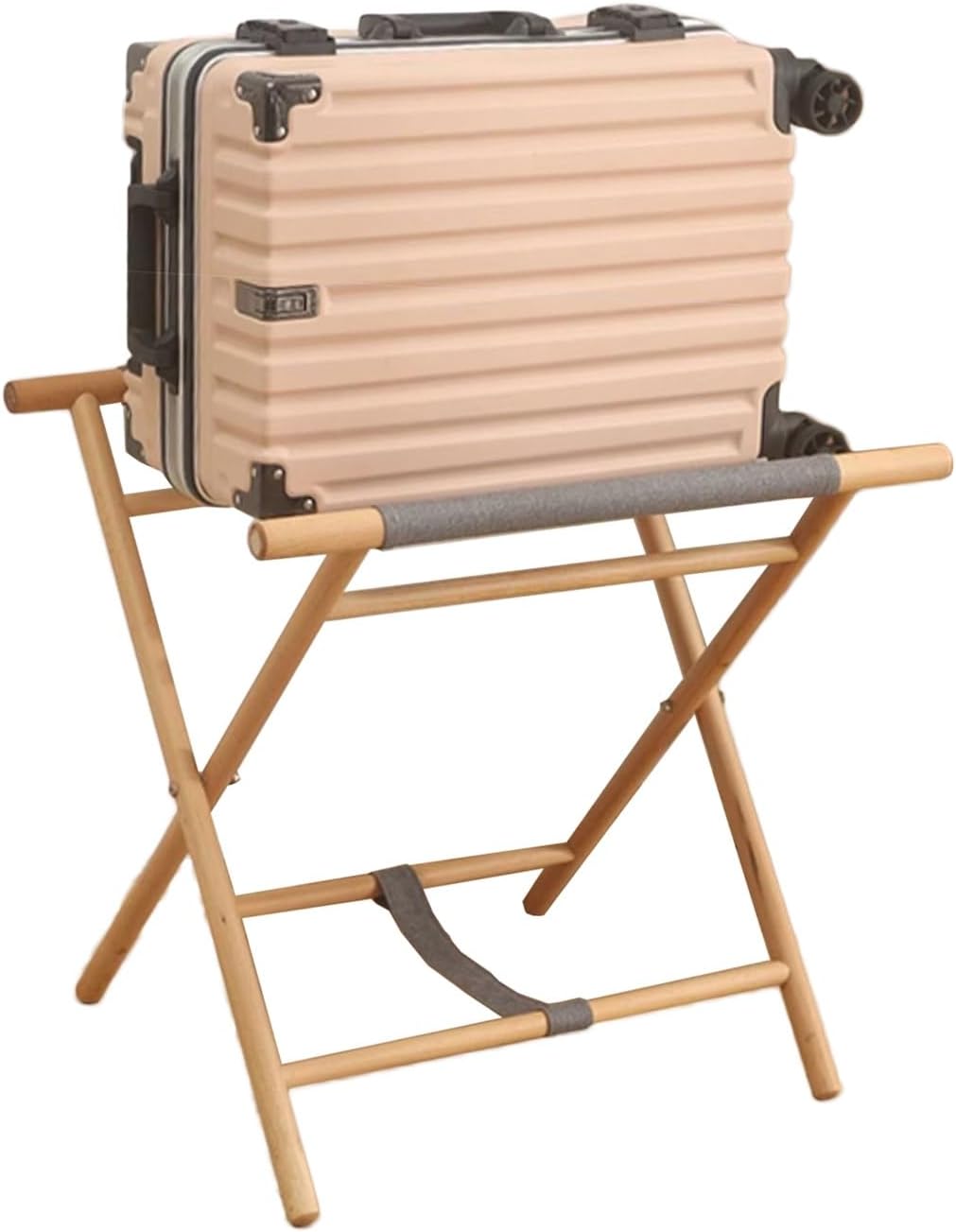 X-Shape Folding Luggage Rack, Folding Luggage Holder, Suitable for Hotels, Guest Rooms, 22-26 inch Suitcase