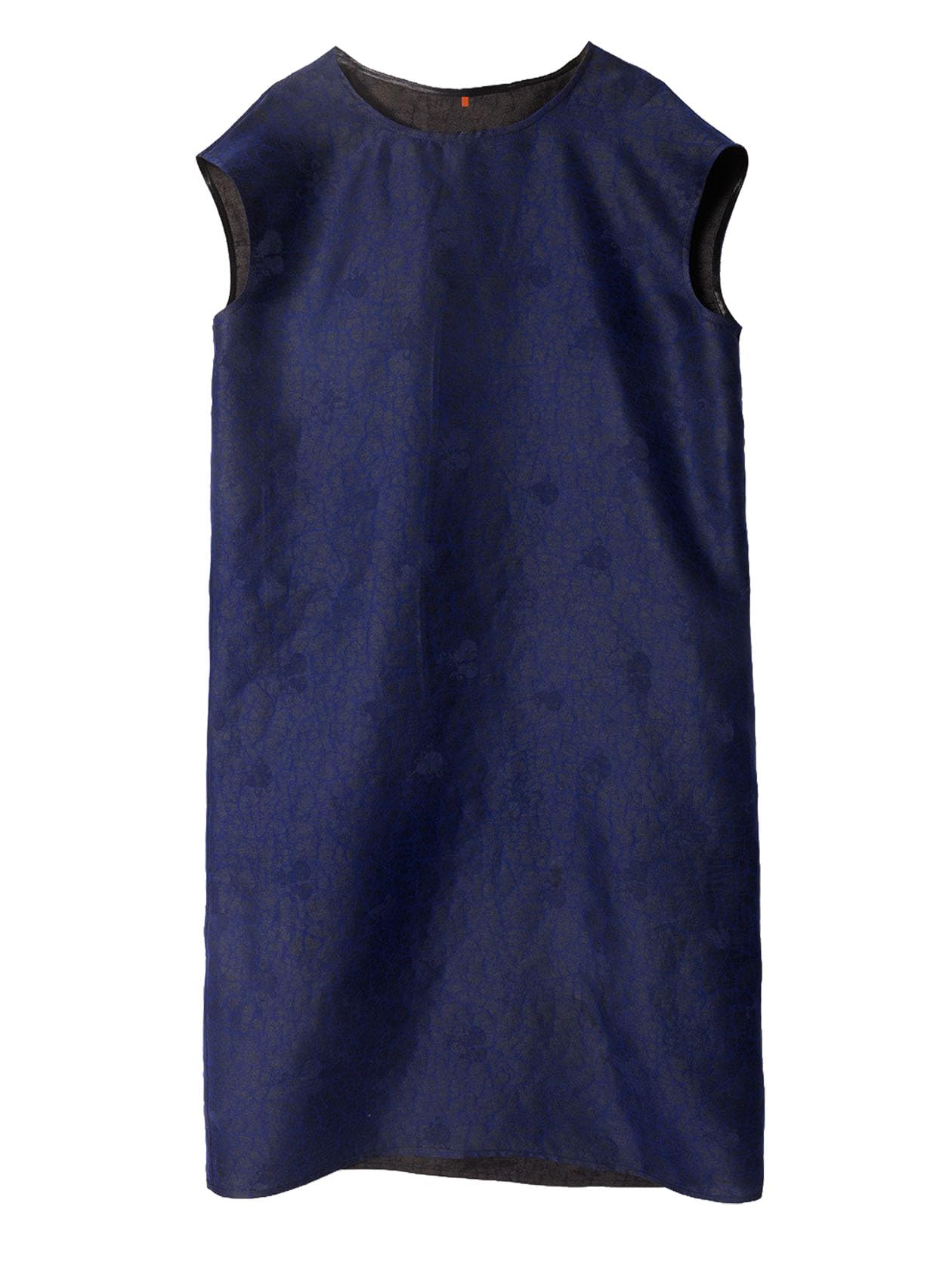 HangErFeng Abito Xiangyunsha da donna in seta vintage mistico blu jacquard zucca modello abito a tubino allentato 5104