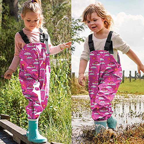 Girls Rain Pant Windproof Jumpsuit Kids Boys Fishing Pants Toddler Waterproof Rain Overalls Adjustable Romper Suits3