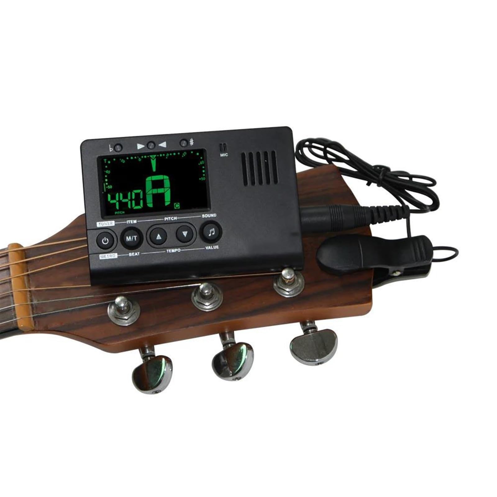Parti di ricambio per violino Accordatore Elettrico Accordatore Metronomo Microfono Incorporato Con Funzione Pickup Per Basso Cromatico Violino