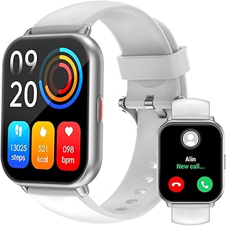 RUIMEN Smart Watch Answer Dial Call,Smart Watches for Women Men HD Touch Screen Fitness watch with SpO2-Monitor Heart Rate Sleep Monitor Pedometer Watch Multi Sports Mode for Android iOS