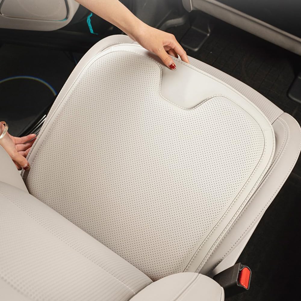 Coussin De Siège De Voiture Pour Tesla Model 3/Y/S/X - Housse En Cuir Avec Rembourrage Confort, Soulagement Du Dos - 8