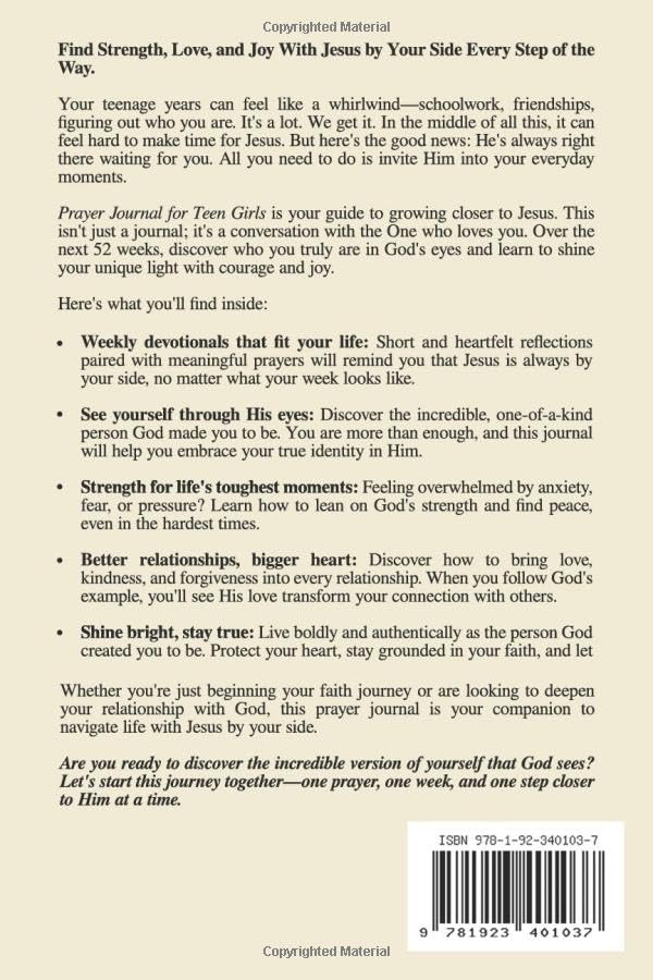 Prayer Journal for Teen Girls: A 52-Week Guided Devotional to Build Hope, Faith, and Strength - Image 2