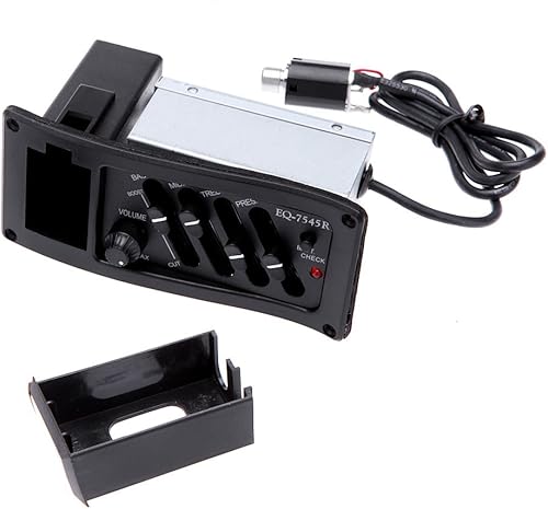 Miniatura 7 de EQ-7545R Piezo Pickup Guitarra Acústica Preamplificador Amplificador Ecualizador Sintonizador
