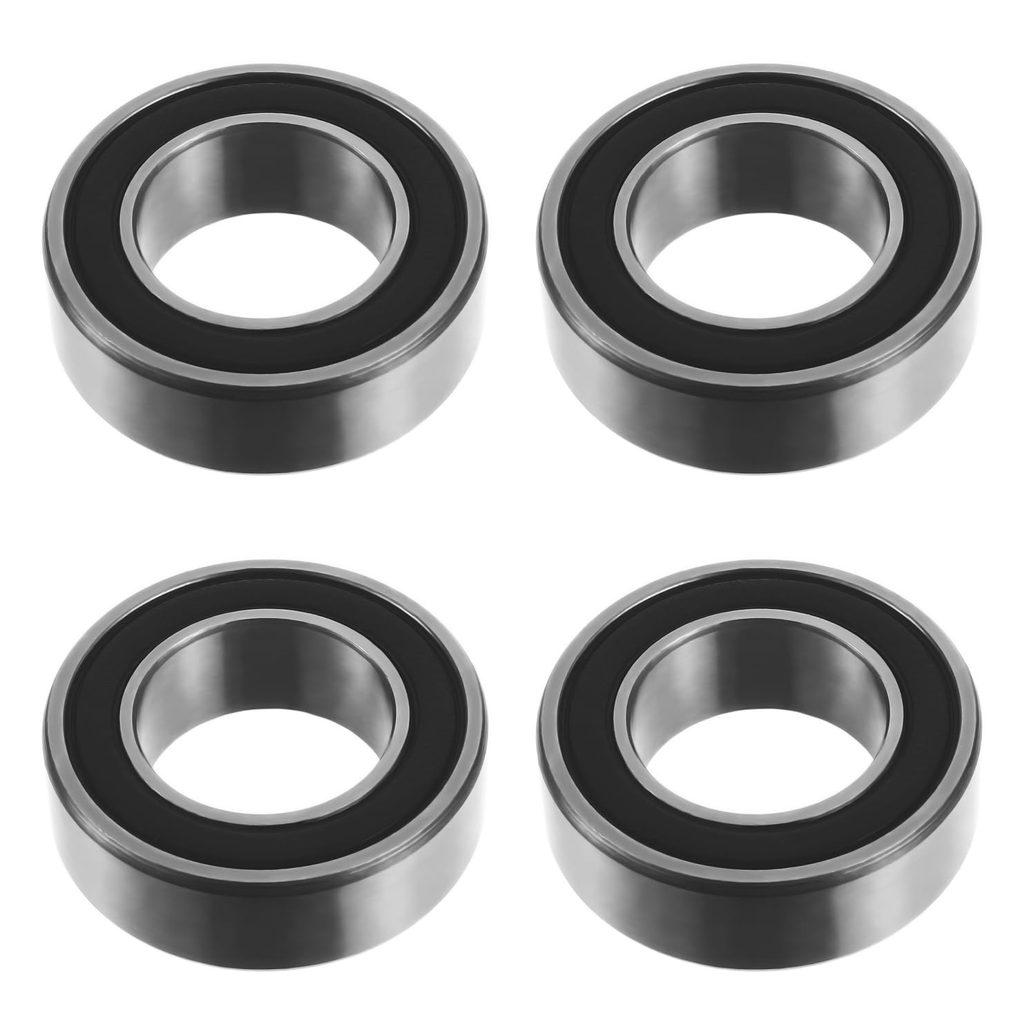 Set Di 2 Cuscinetti A Sfera 6202-2RS - 15x35x11mm, Sigillati In Gomma, Per Alte Velocità - Foto 4