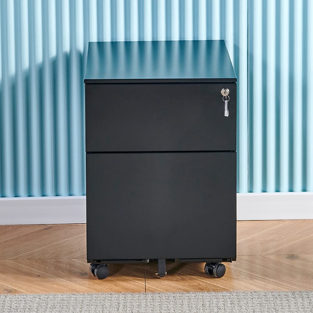 Buy Saadiya Mobile File Black Lockable Office Unit Storage