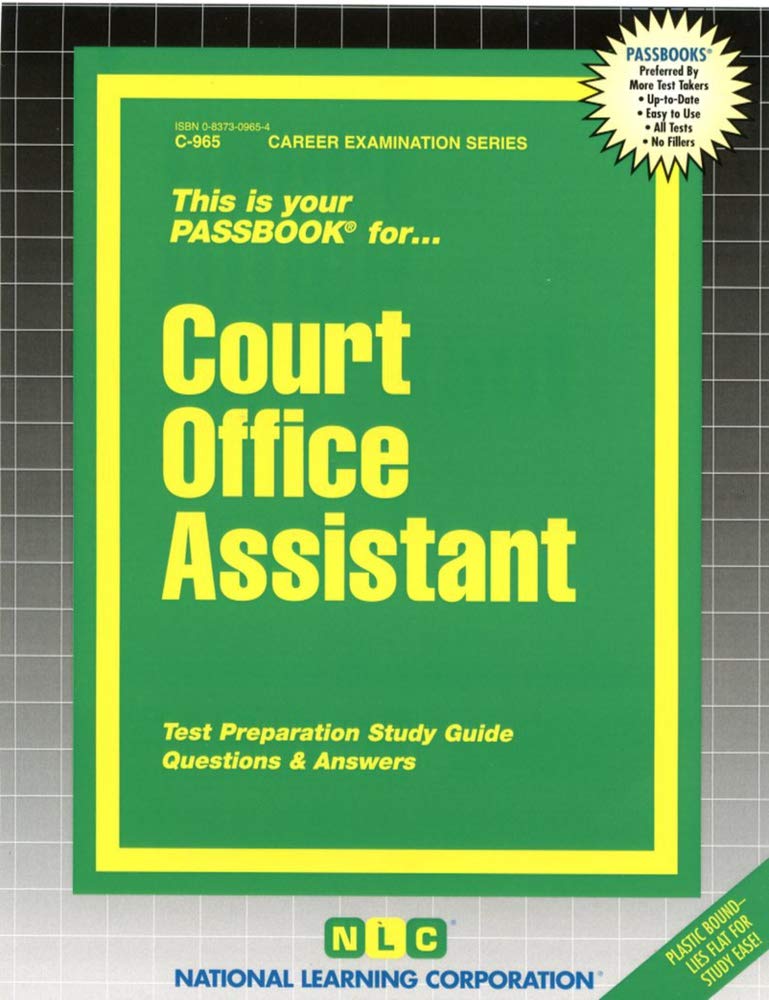 Court Office Assistant(Passbooks) None Edition