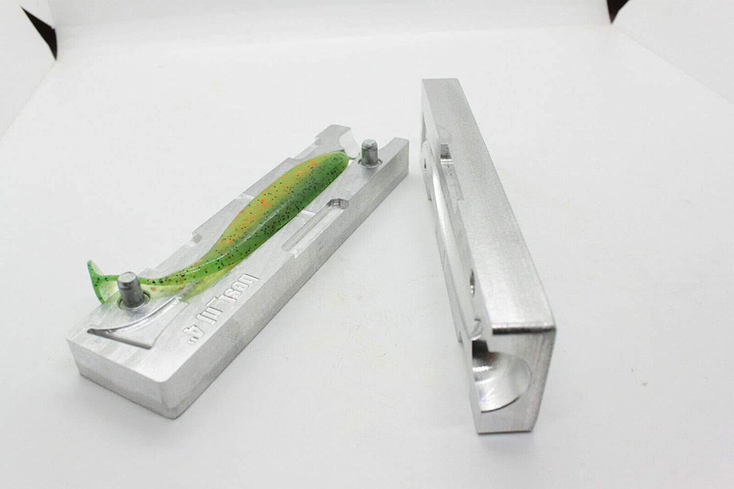 Molde de Pesca de plástico Flexible para la fabricación de señuelos por inyección fácil de 10,2 cm (Aluminio CNC)