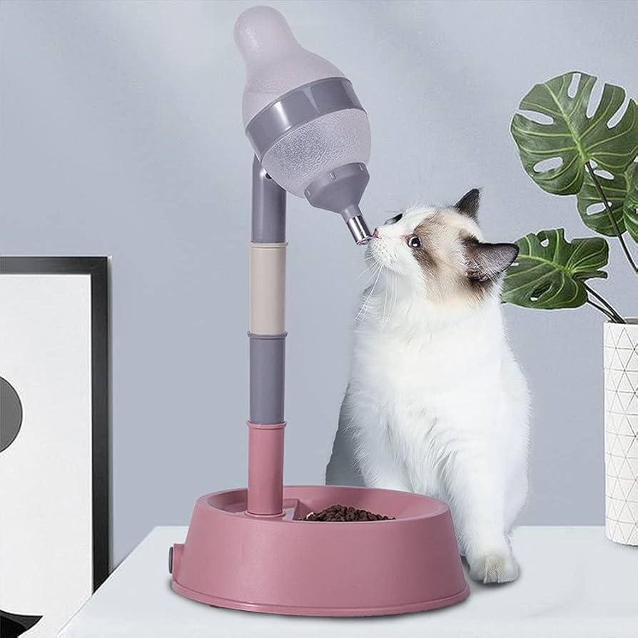 ペット 餌入れ スタンド 給水器 給餌 給水 安定 ボウル付き 滑り止め 猫型 猫型 フードボウル 2個セット 餌入れ 水入れ スタンド付き