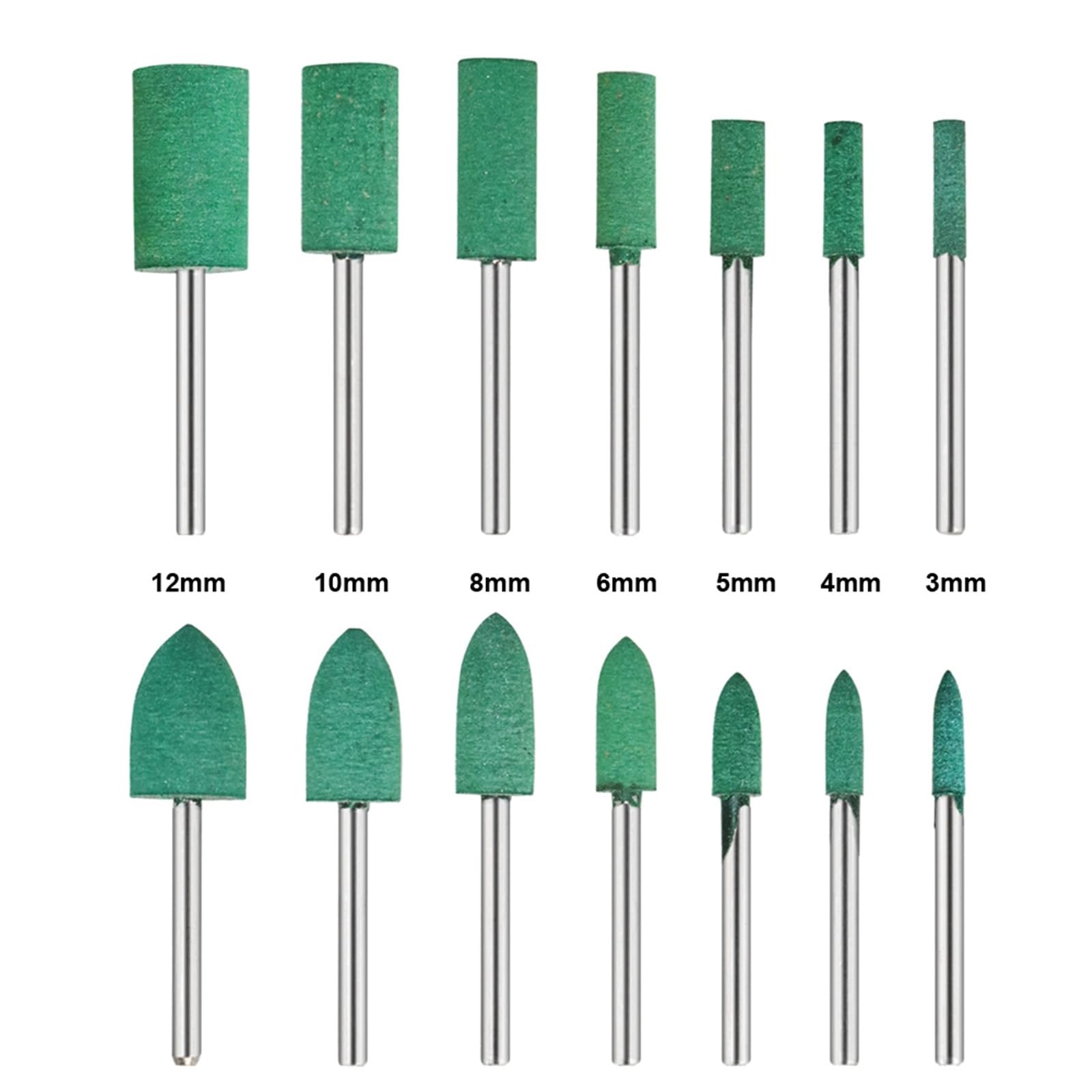 Utensili per Mole Lucidanti, Dischi Lamellari 100 Pezzi Mola Abrasiva per Lucidatura con Gambo da 3 Mm/6Mm(Cylinder)/100Pcs