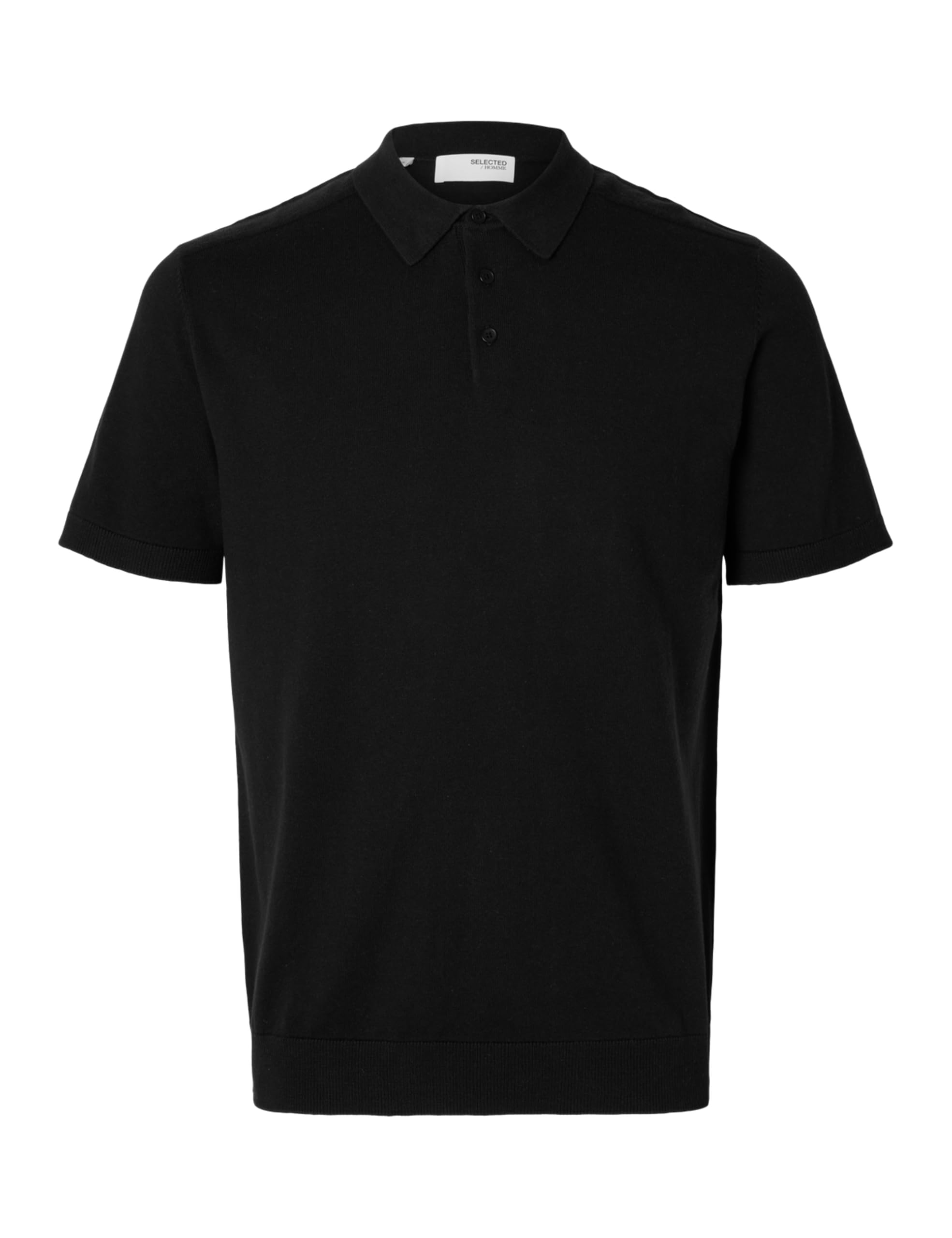 SELECTED HOMME Male Polo Shirt Gestricktes