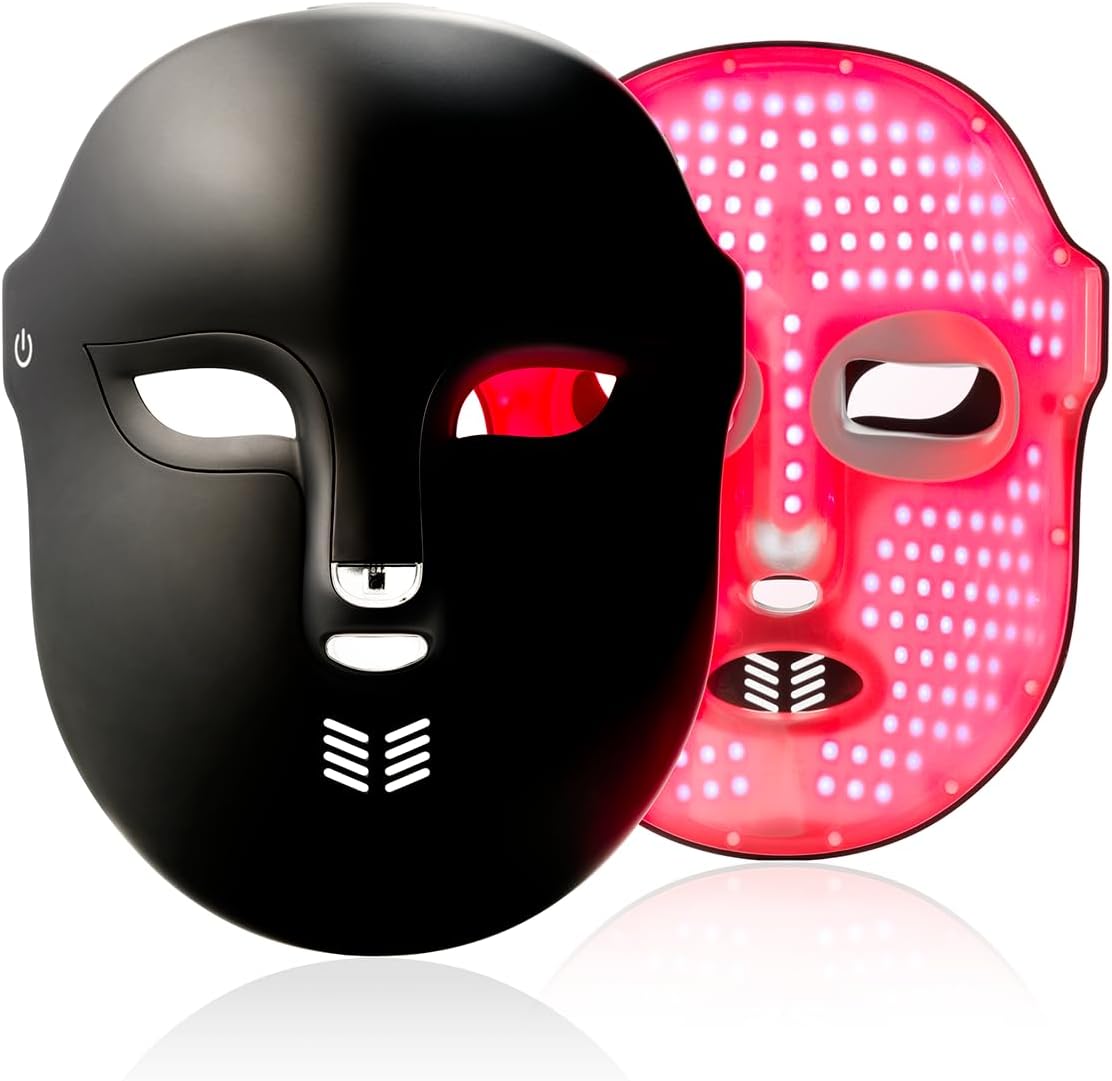 Capillus Red Light Therapy Mask – LED Face Mask Light Therapy 4 in 1 Infrared, Blue & Pink Red Light Mask Face Therapy Device - Image 7