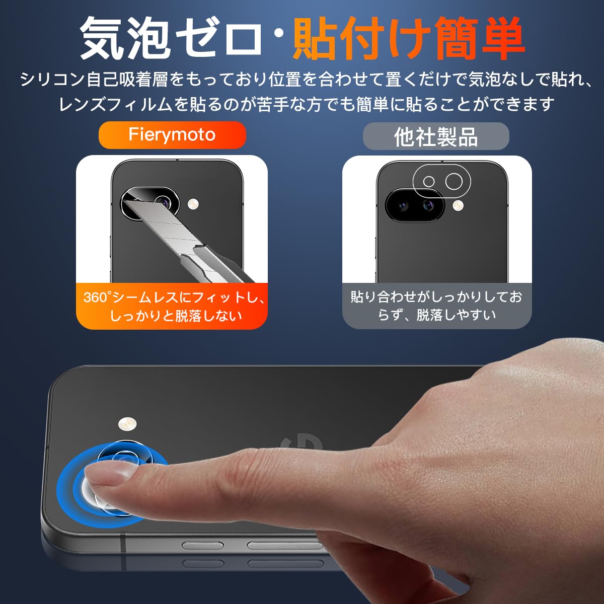 Amazon | 用 Google Pixel 9A カメラレンズ 保護 カバー 2枚 【2枚
