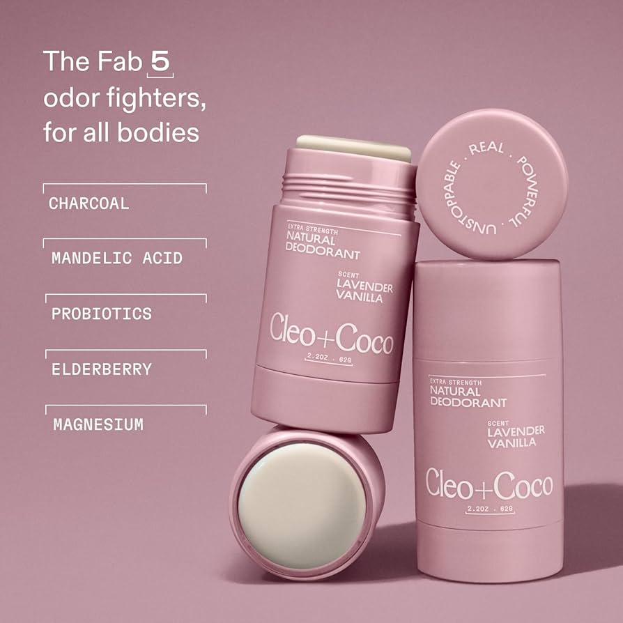 Amazon.com : Cleo+Coco Extra Strength Deodorant Balm, Lavender