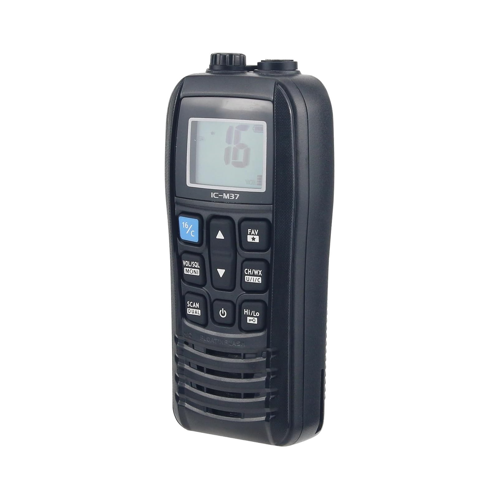 IC-M37 6W 5KM Transceiver VHF Ręczny nadajnik-odbiornik morski Statek Walkie Talkie Radio VHF Do użytku przemysłowego i zewnętrznego