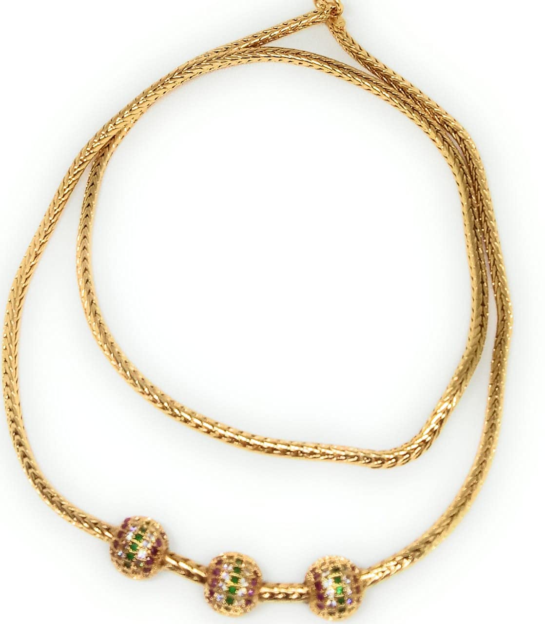 Adc fashions One Gram Micro Gold Plated Copper Traditional Designer Mugappu Chain for Women (B08ZC9RNXP) Amazon Price History, Amazon Price Tracker