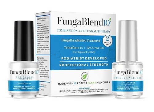 FungaBlend 10 - Tratamiento rápido de uñas de hongos - Tolnaftate y urea 42 combinación de gel de uñas antifúngico - Solución de tratamiento de FungaBlend 10 - Tratamiento rápido de uñas de hongos - Tolnaftate y urea 42 combinación de gel de uñas antifúngico - Solución de tratamiento de