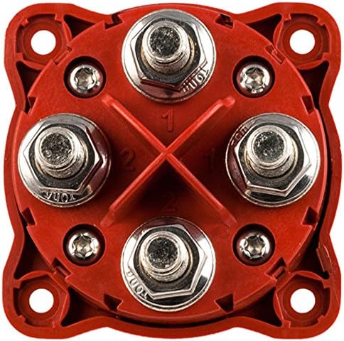 Blue Sea Red Dual Circuit Plus Battery Switch Combines Batteries K4-16-131