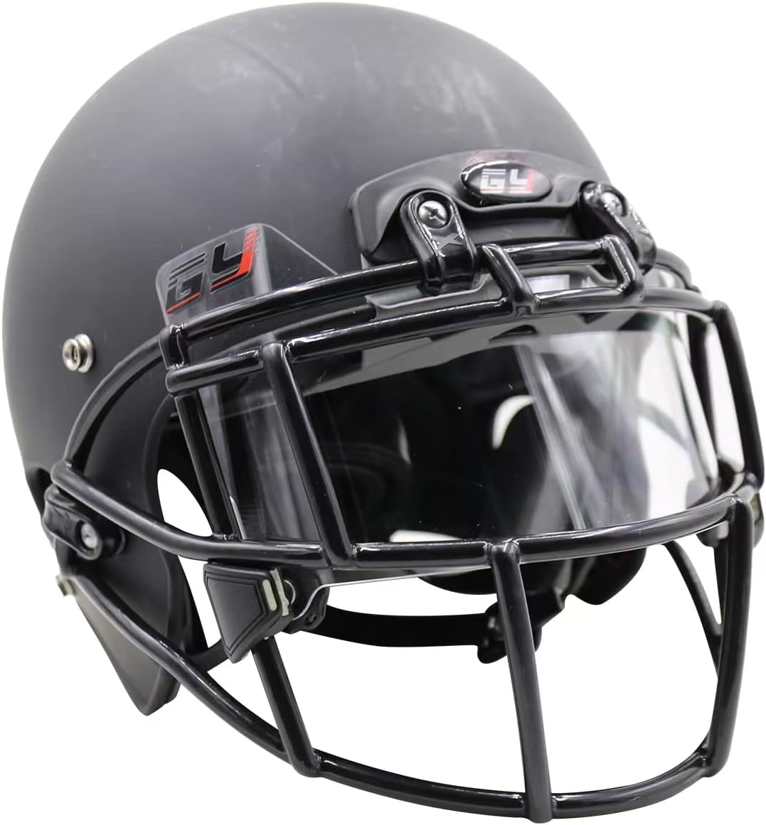 Football Visor Footbal lHelmet Visor, Suitable for Youth and Adult Helmets(GY-FV020 Clear)(GY-FV020 Clear)