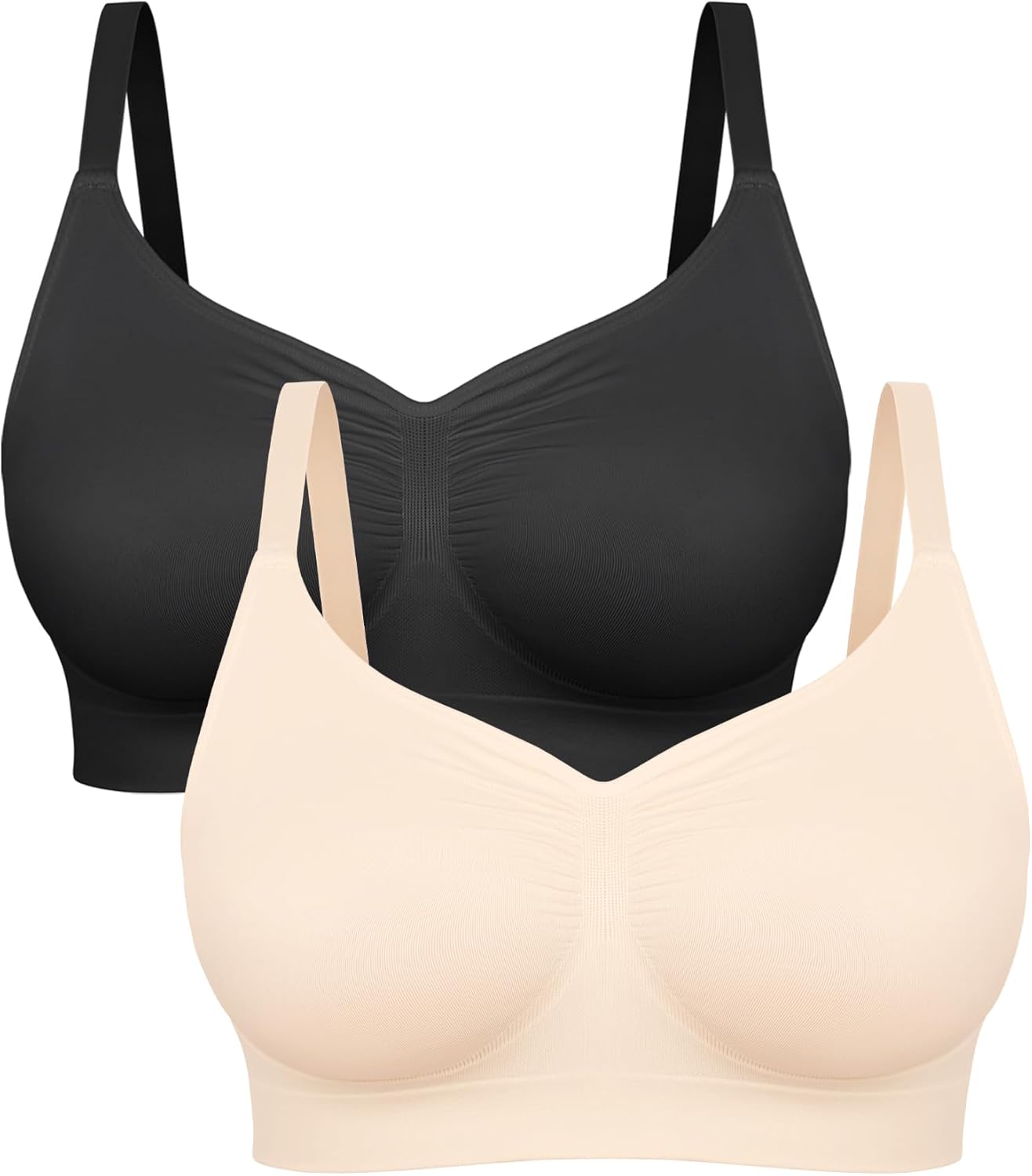 FeelinGirl Bralettes for Women with Support Comfortable Bras No Underwire Seamless Everyday Bras