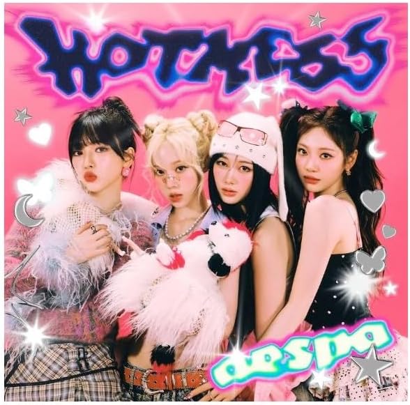 Genie Music aespa - Japan 1st Single HOT Mess (Poster Ver.) CD +Store Gift