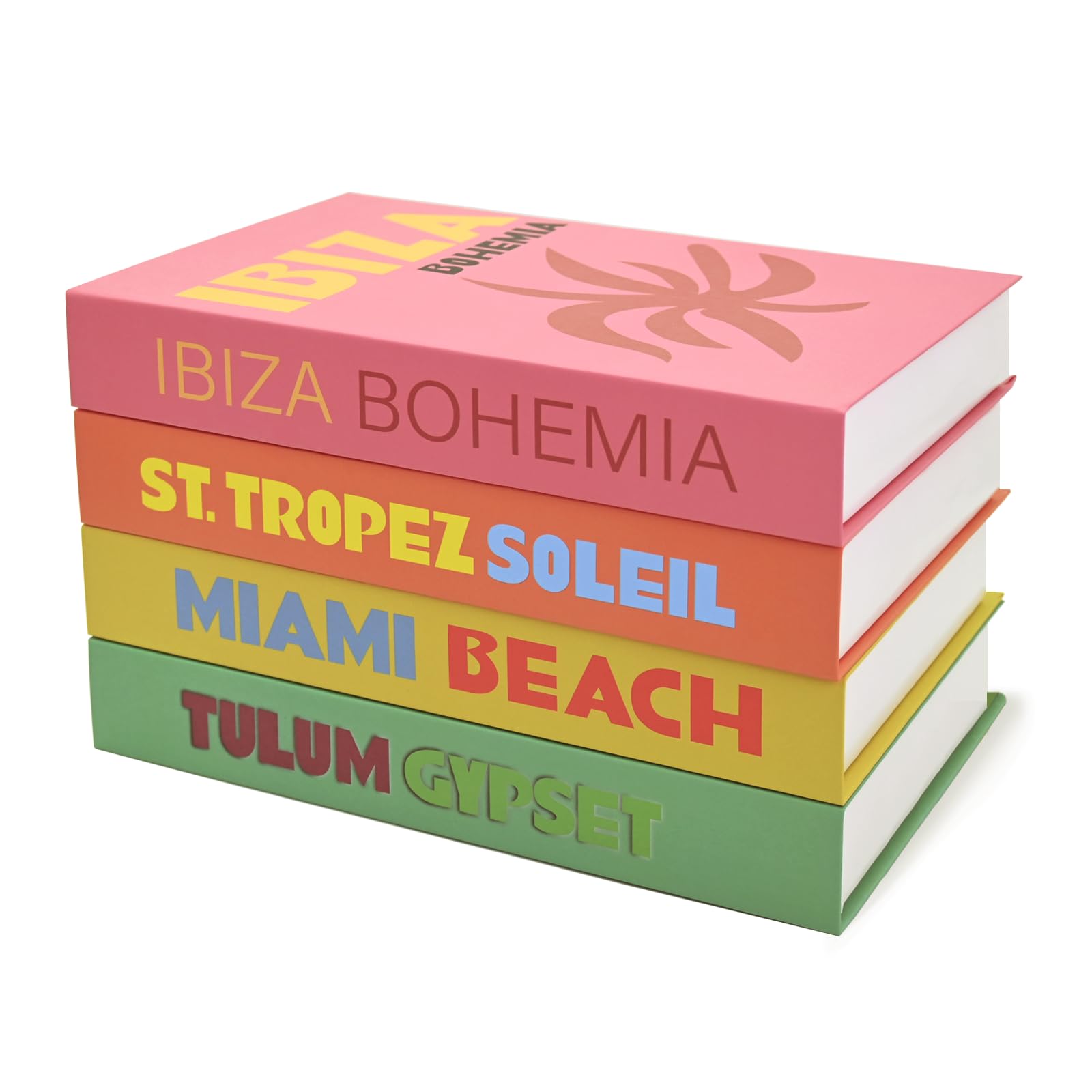 4Pcs Livre Décoration Luxe, Faux Livre Déco pour Salon Table et Étagère