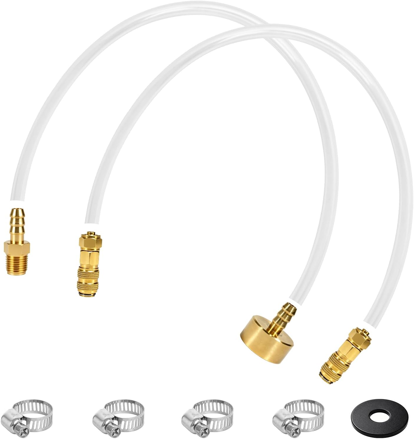 Seastar Hydraulic Steering Bleed Kit -【Leak-Proof & Quick Connection】 | Marine Bleeder Tool for Boat Steering Systems，Upgraded Cap Thread for Bottle Has Seal and Prevent Leaks Fluid-Brass