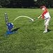 Franklin Sports Baseball Pitching Machine - Adjustable Baseball Hitting & Fielding Practice Machine For Kids - with 6 Baseballs - Great For Practice,Blue, Small