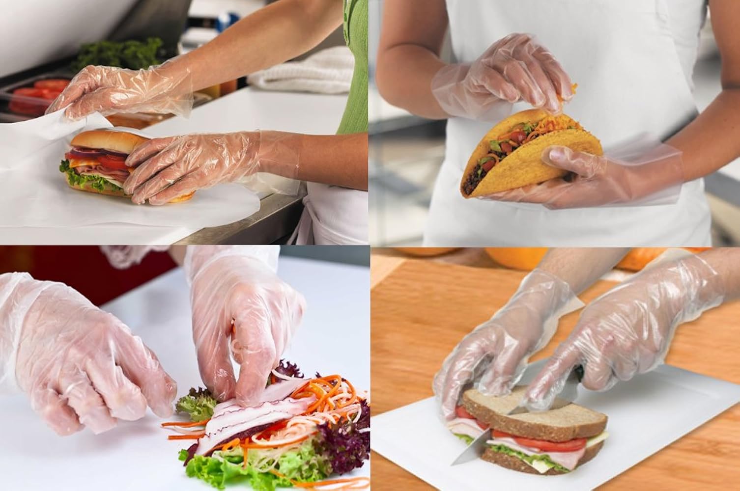 Ronco Deli / Poly Medium Disposable Gloves 500/Pack : Amazon