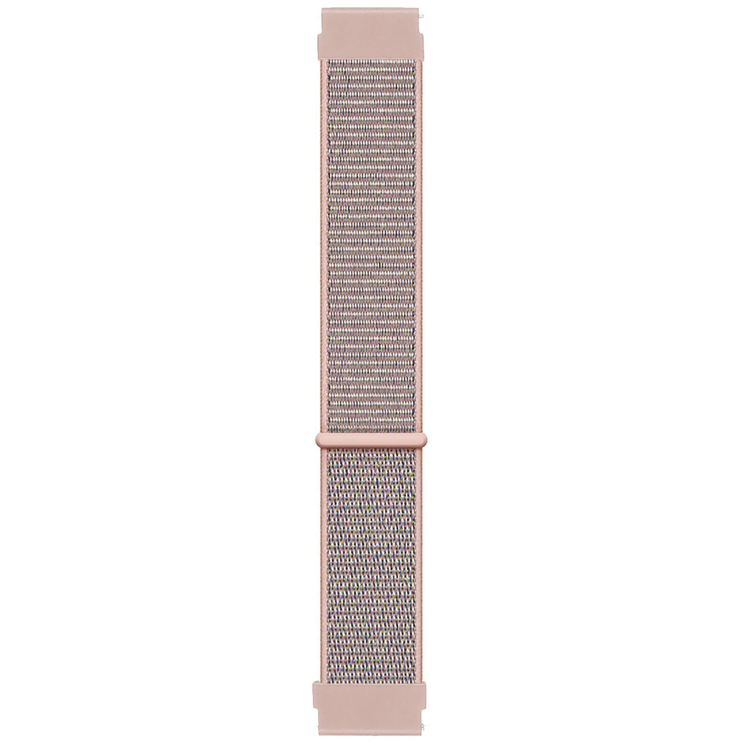 Microsonic Samsung Galaxy Watch 4 Classic 42mm için Hasırlı Kordon Woven Sport Loop Rose Gold [Galaxy Watch 4 Classic 42mm ile Uyumlu Kordon - Rose Gold]