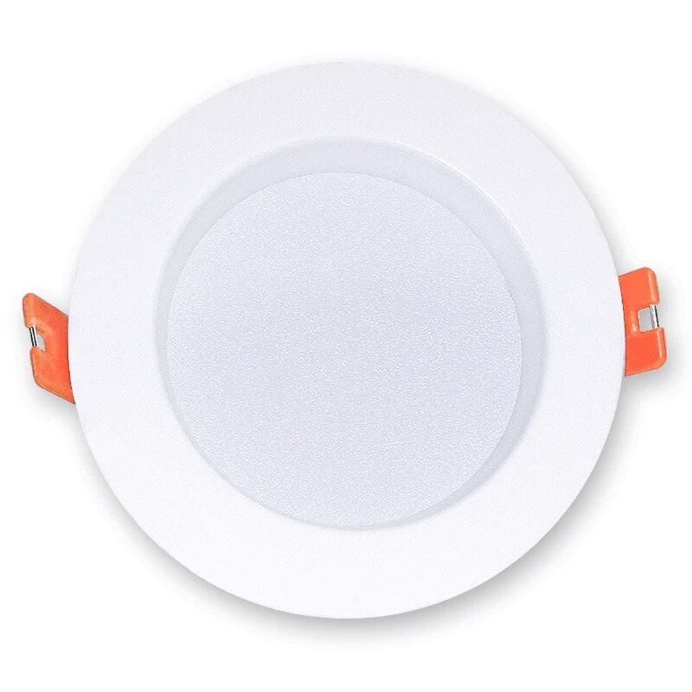 Foco empotrable LED Moderno de bajo Consumo, de Aluminio, para Techo, con Rejilla (luz cálida, 15 W)