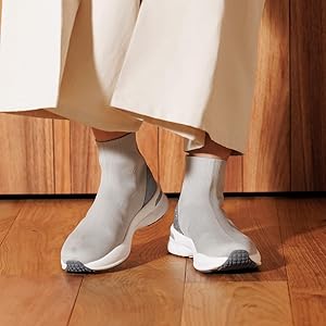 Amazon | HIMIKO/ヒミコ/ニットスニーカーブーツ/637302グレーS