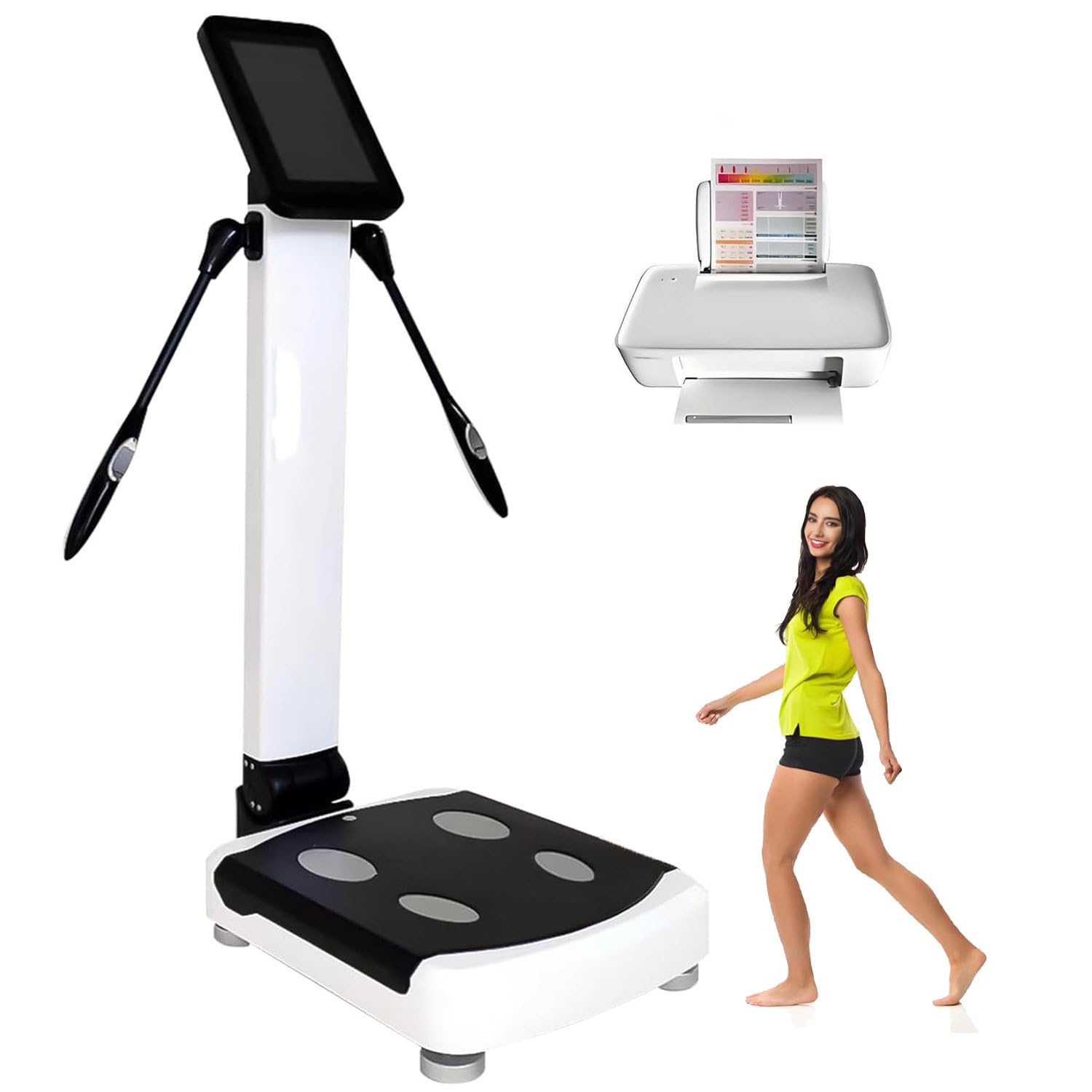 Commercial Body Composition Analyzer Muscle Mass Inbody Scale with Printer Body Digital Scale Smart Body Health Analyzer BMI