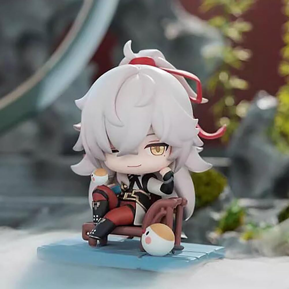 8 cm Honkai: Star Rail KAFKA Jing Yuan Bronya Seele Trailblazer Anime Action Figure PVC Toy Character Model Decoration Statue Gifts Collectibles (Color : Black)